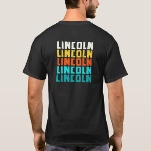 Lincoln Nebraska Vintag Ne Retro Collection Ameri T-Shirt