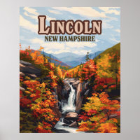 Lincoln New Hampshire Franconia Falls Herbst