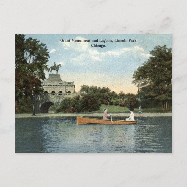 Lincoln Park, Chicago 1915 Vintag Postkarte (Vorderseite)