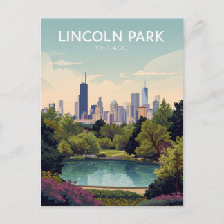 Lincoln Park: Chicago Green Oasis Postkarte
