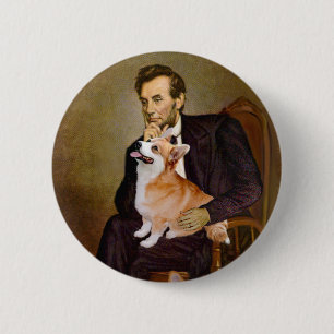 Lincoln - Pembroke Welsh Corgis (zwei) Button