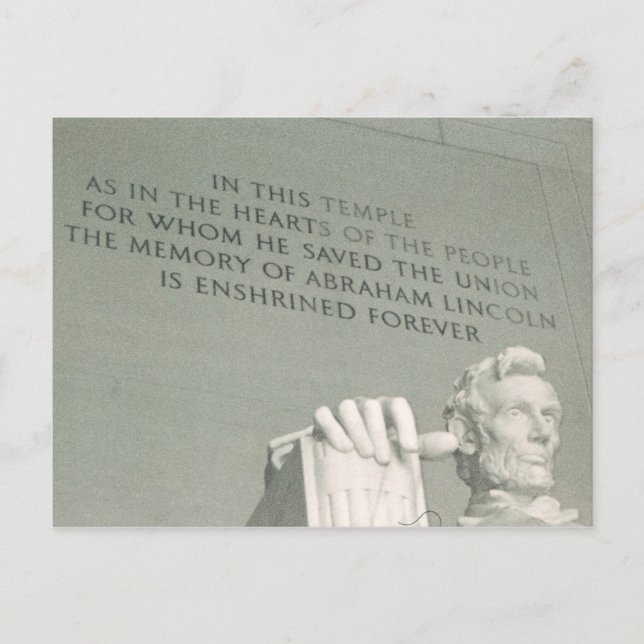 Lincoln Postkarte (Vorderseite)