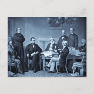 Lincoln Reading the Emanzipation Proclamation Postkarte