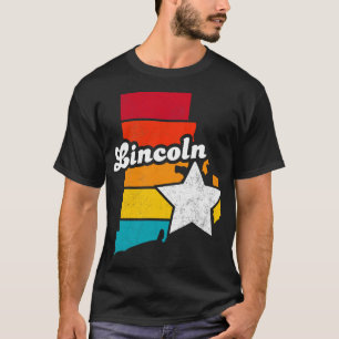 Lincoln Rhode Island Vintag gebeutelte Souvenir T-Shirt