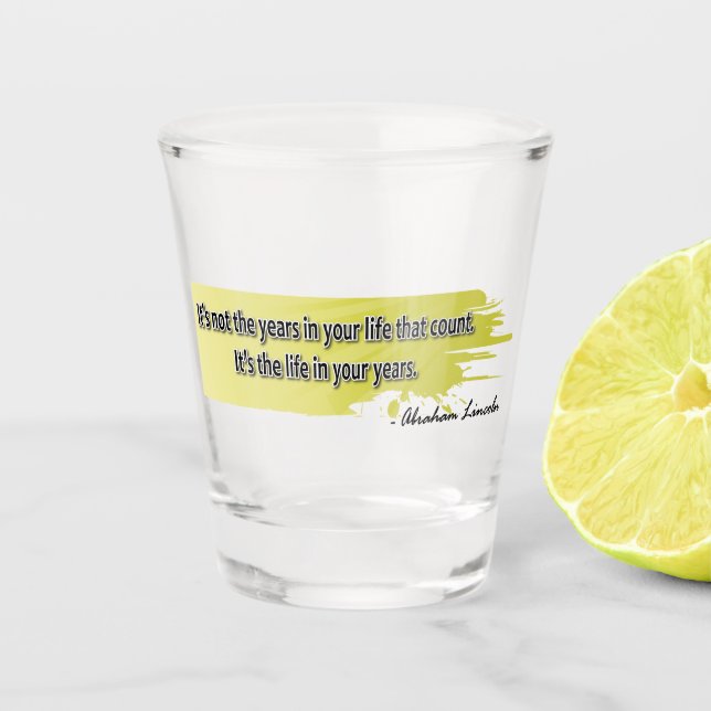 Lincoln Schnapsglas (Vorderseite)