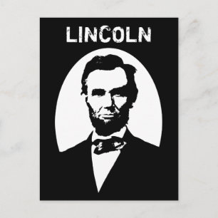 Lincoln Schwarzweiß Postkarte