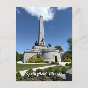 Lincoln Tomb in Springfield, Illinois Feiertagspostkarte