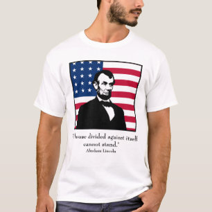 Lincoln und Zitat T-Shirt