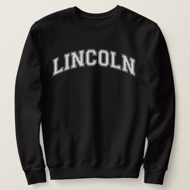 LINCOLN University Style Sweater America Uni Sweatshirt (Design vorne)