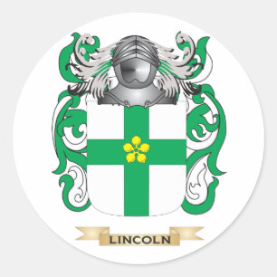 Lincoln-Wappen (Familienwappen) Runder Aufkleber