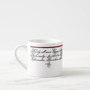 Lincoln-Zitat - Power 90er Style Espressotasse