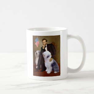 Lincoln - Zwei alte englische Schäferhunde Tasse