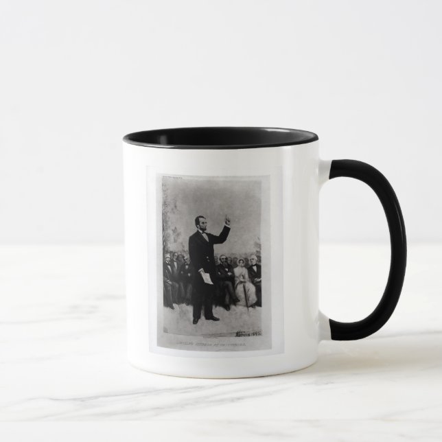Lincolns Adresse in Gettysburg, 1895 Tasse (Rechts)