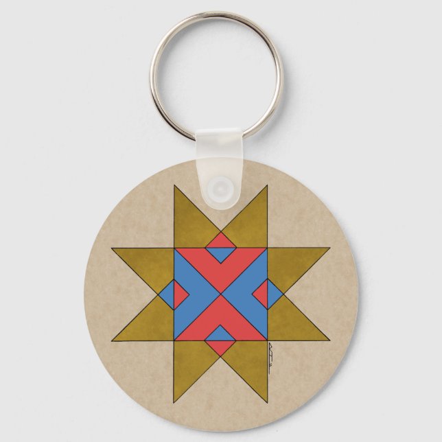 Lincolnshire Auseklis Witch Mark Schlüsselanhänger (Vorderseite)