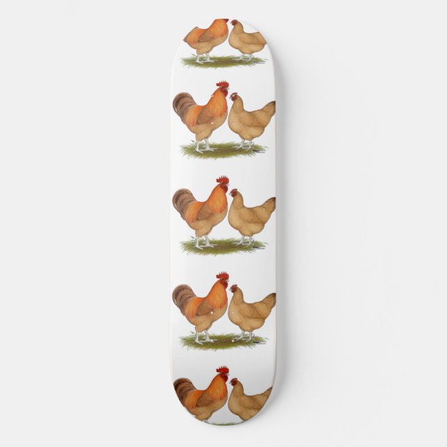 Lincolnshire Buff Chickens Skateboard (Vorderseite)