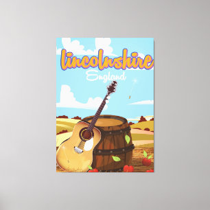 Lincolnshire England Vintage Reiseplakat Leinwanddruck