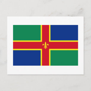 Lincolnshire Flag Postkarte