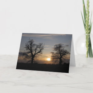Lincolnshire-Sonnenuntergang Feiertagskarte