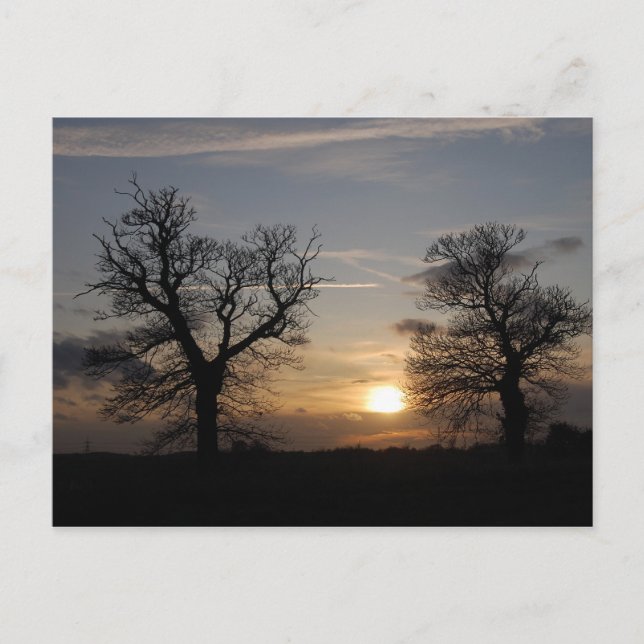 Lincolnshire Sunset Postkarte (Vorderseite)