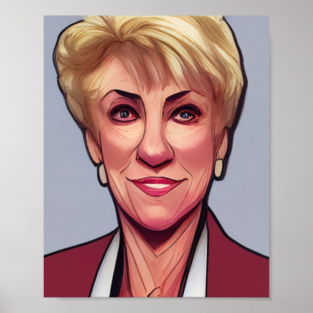 Linda Mcmahon Comic Style Poster (Vorne)