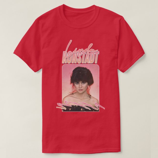 Linda Ronstadt Original Retro Style Fan Design T-Shirt (Design vorne)