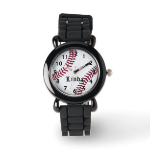 Linda's Baseball Time Armbanduhr