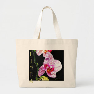 Lindas Orchideen-Tasche - fertigen Sie Ihre Selbst Jumbo Stoffbeutel