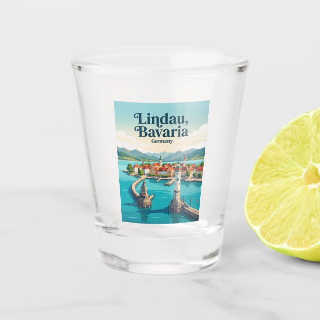 Lindau Deutschland Schnapsglas (Vorderseite)