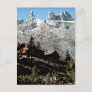 Lindauerhütte Drei Türme Vintage Bergansicht Postkarte