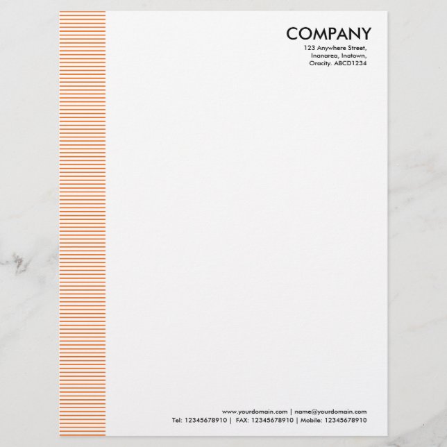 Linde Margin - Orange Briefkopf (Vorderseite)