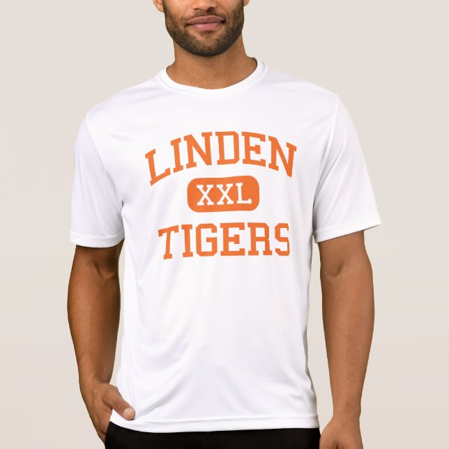 Linden - Tiger - Highschool - Linden New-Jersey T-Shirt (Vorderseite)