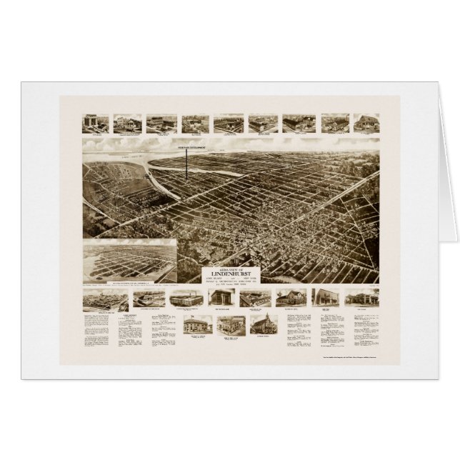 Lindenhurst, NY panoramische Karte - 1926 (Vorderseite (Horizontal))