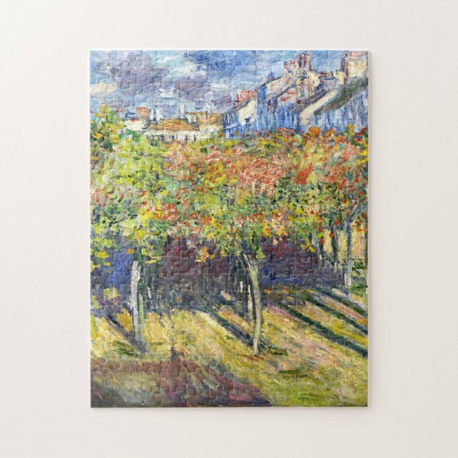 Lindens of Poissy Monet Feine Kunst Puzzle (Vertikal)