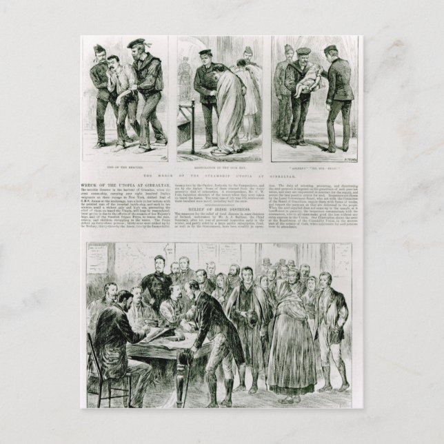 Linderung irischer Not Postkarte (Vorderseite)