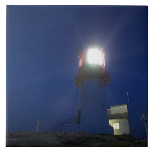 lindesnes fyr, norways most Southern Point 3 Fliese (Vorderseite)