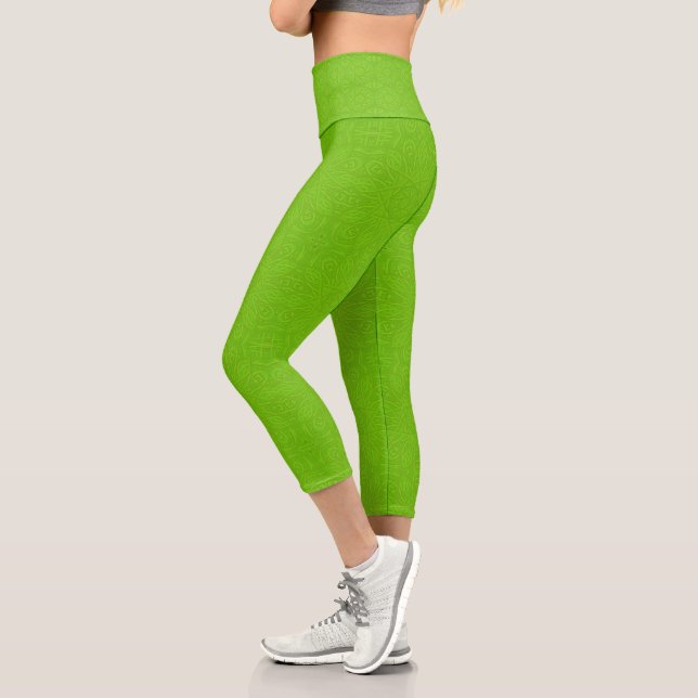 Lindgrün Capri Leggings (Links)