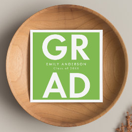 Lindgrün | Fett Grad Abschluss Serviette