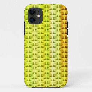 Lindgrün geflochtenes Retro-Grafikdesign Case-Mate iPhone Hülle