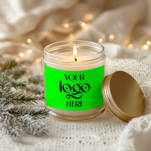 Lindgrün Rechteckiger Aufkleber (Lime Green Blank Rectangular Sticker for Your Logo or Text)