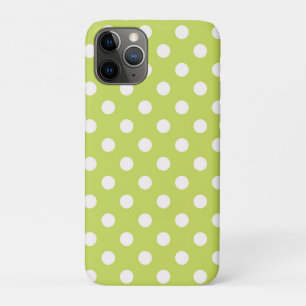 Lindgrüne Chartreuse und weiße Punkte punktiert Case-Mate iPhone Hülle
