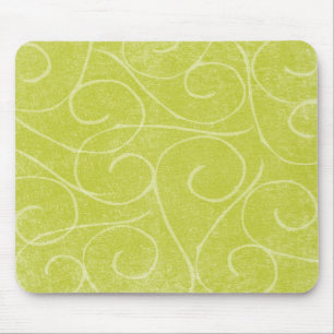 Lindgrüne Schwünge Mousepad