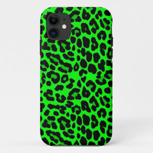 Lindgrüner Leoparden-Druck Punk-Goth Case-Mate iPhone Hülle