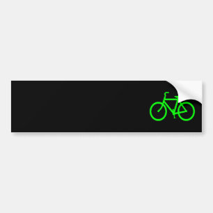 Lindgrünes Fahrrad Autoaufkleber