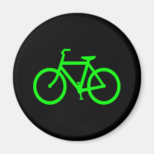 Lindgrünes Fahrrad Magnet