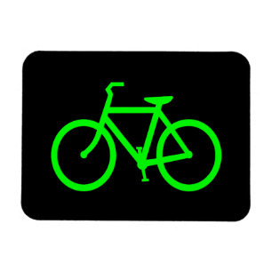 Lindgrünes Fahrrad Magnet
