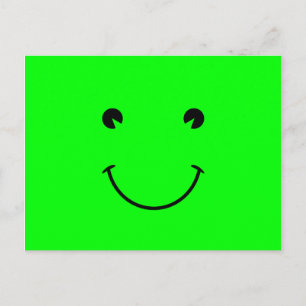 Lindgrünes Lächeln Postkarte