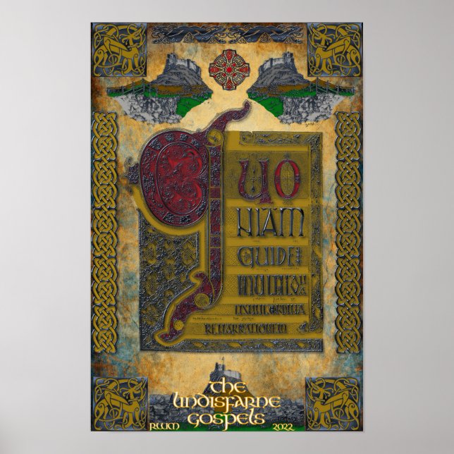 Lindisfarne Gospels Poster (Vorne)