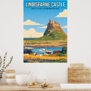 Lindisfarne Holy Island Northumberland Poster