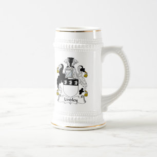 Lindley Familienwappen Bierglas