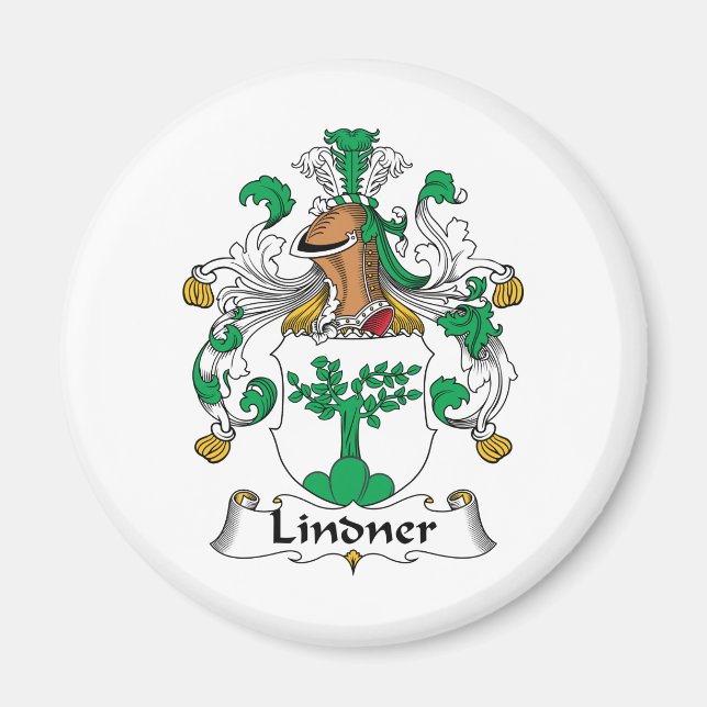 Lindner Familienwappen Magnet (Vorne)